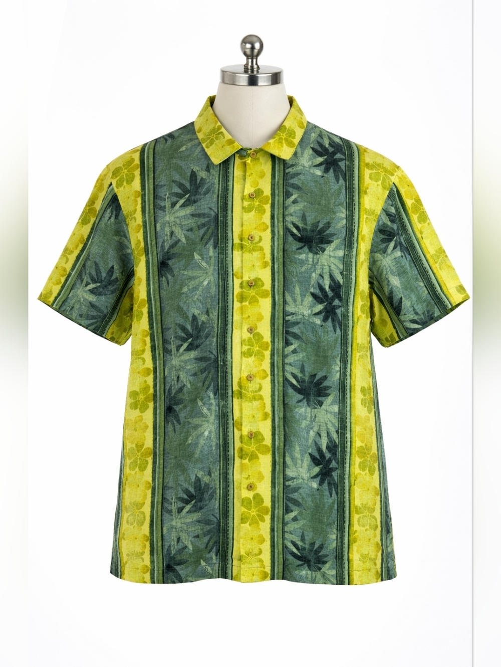 Tommy‎ Bahamas Vintage Mens 100% Linen Button Down Shirt. Size Medium.